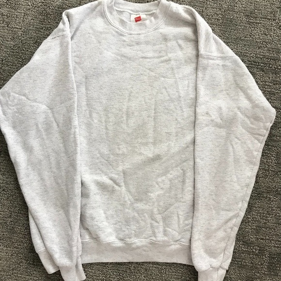 Heathered Grey Hanes Sweatshirt - Picture 1 of 1